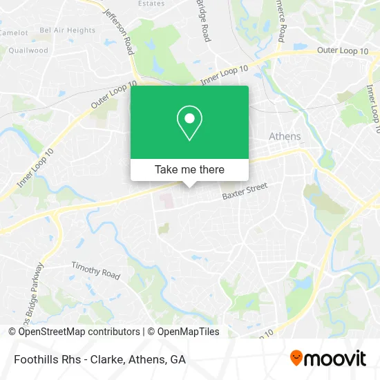 Foothills Rhs - Clarke map