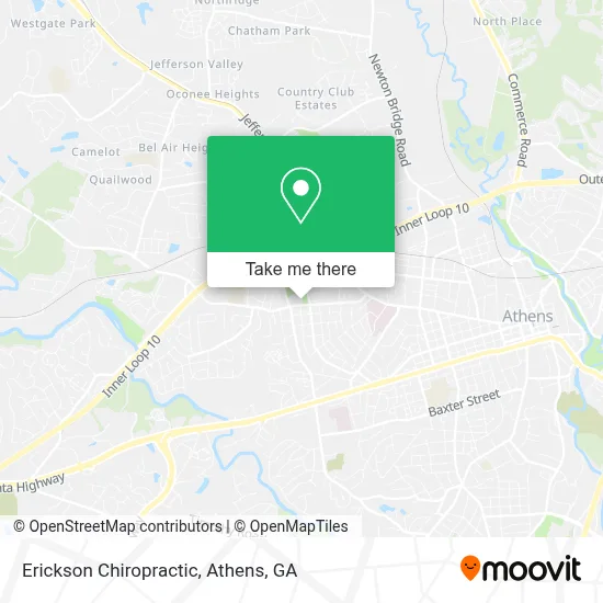 Erickson Chiropractic map