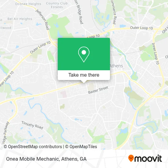 Onea Mobile Mechanic map