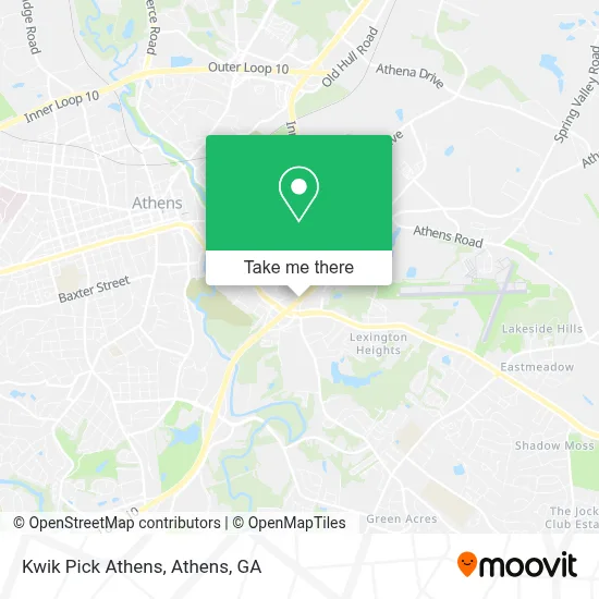 Kwik Pick Athens map