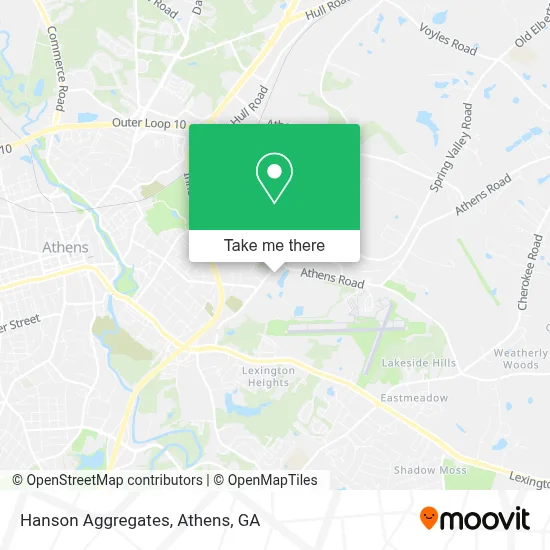 Hanson Aggregates map