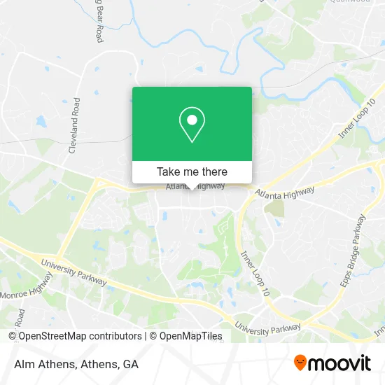 Alm Athens map