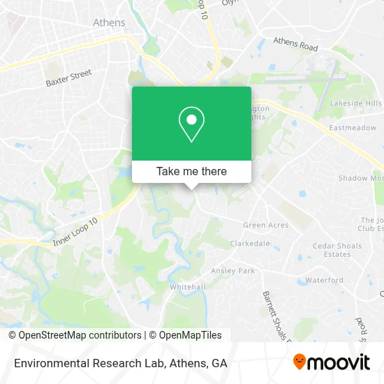 Environmental Research Lab map