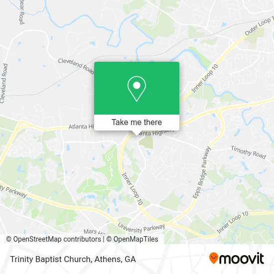 Trinity Baptist Church map