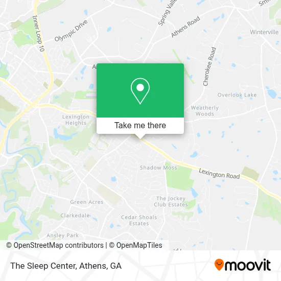 The Sleep Center map
