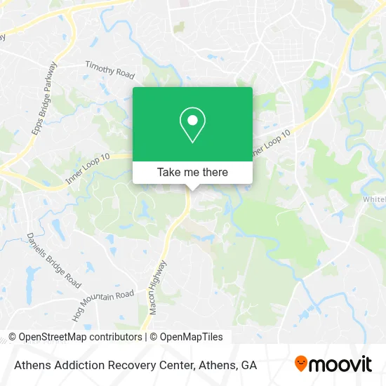 Athens Addiction Recovery Center map