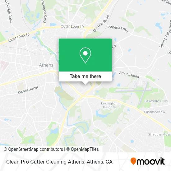Clean Pro Gutter Cleaning Athens map