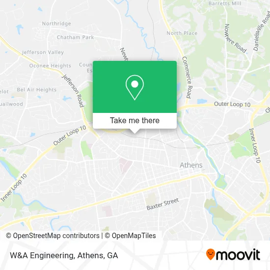 W&A Engineering map