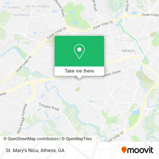 St. Mary's Nicu map