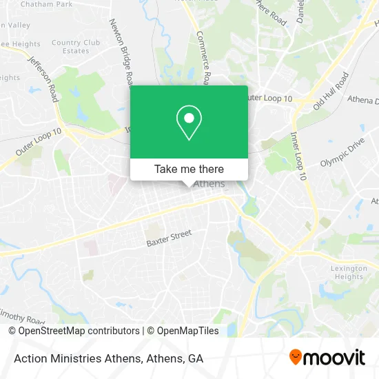 Action Ministries Athens map
