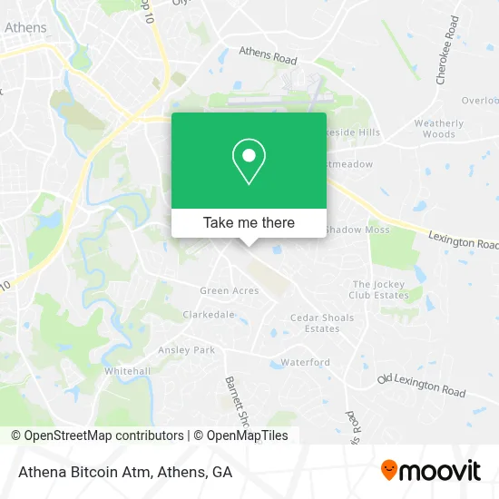 Athena Bitcoin Atm map