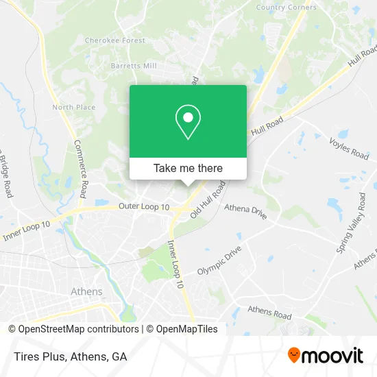 Tires Plus map