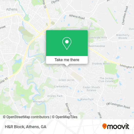 H&R Block map
