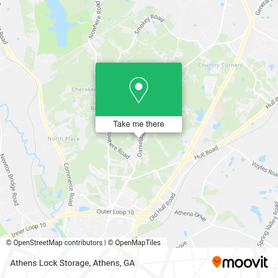 Athens Lock Storage map