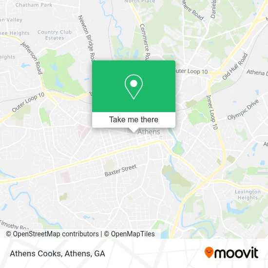 Athens Cooks map