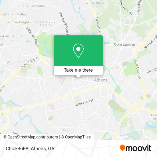 Chick-Fil-A map
