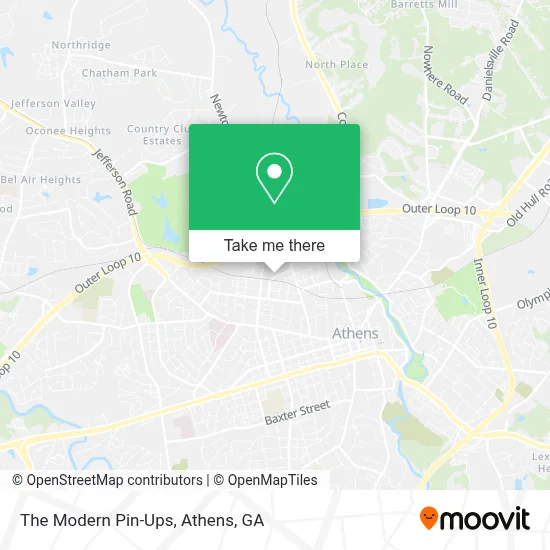 The Modern Pin-Ups map
