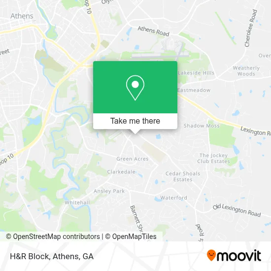 H&R Block map