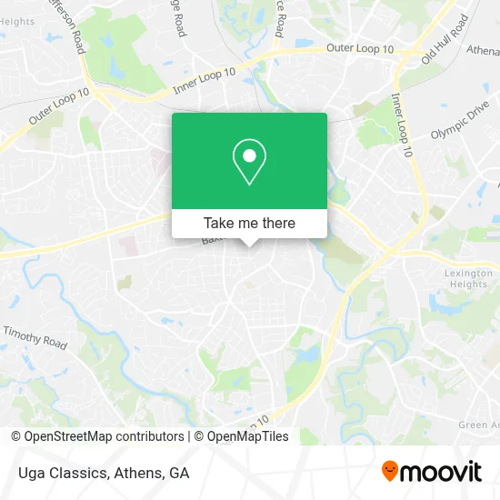 Uga Classics map