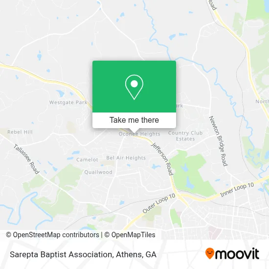 Sarepta Baptist Association map