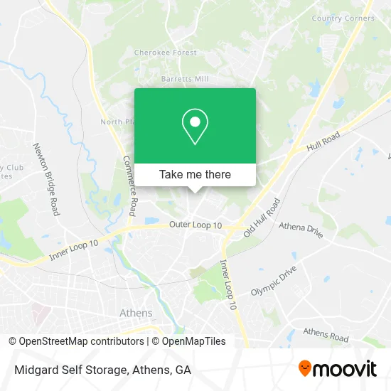 Midgard Self Storage map