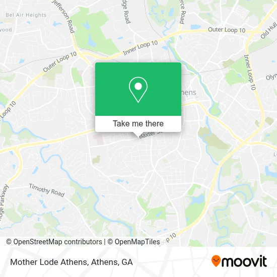 Mother Lode Athens map