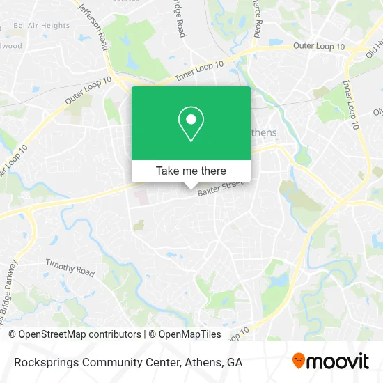 Rocksprings Community Center map