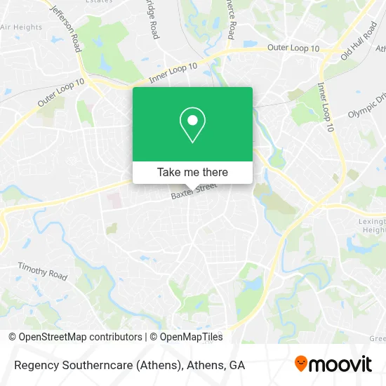 Regency Southerncare (Athens) map
