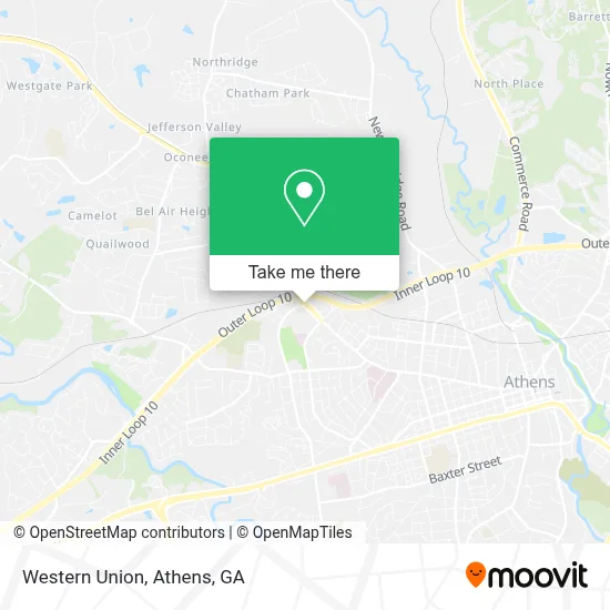 Western Union map
