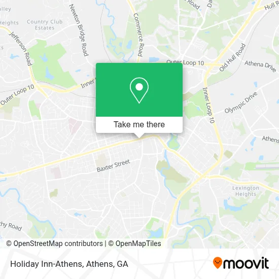 Holiday Inn-Athens map