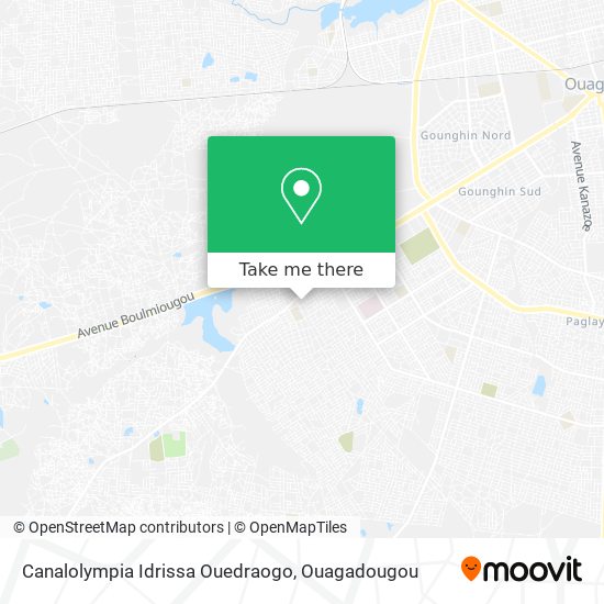 Canalolympia Idrissa Ouedraogo map