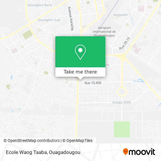 Ecole Waog Taaba map