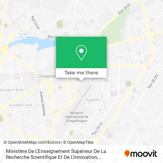 Ministère De L'Enseignement Supérieur De La Recherche Scientifique Et De L'Innovation map