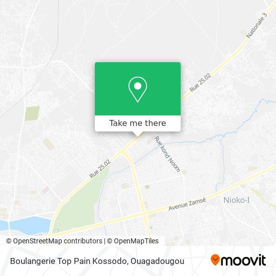 Boulangerie Top Pain Kossodo map
