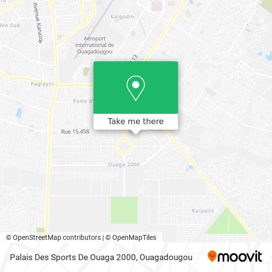 Palais Des Sports De Ouaga 2000 map