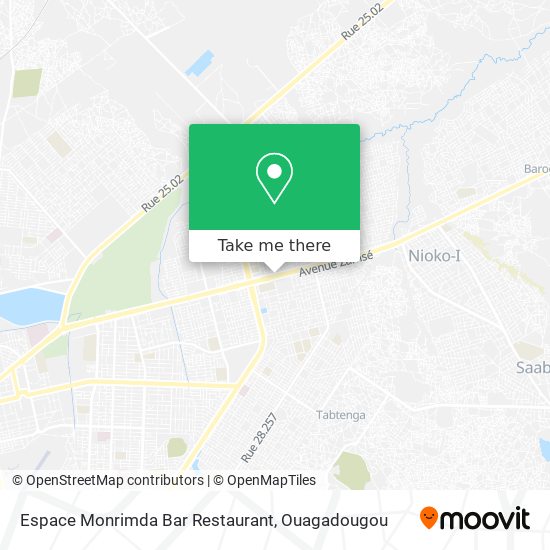Espace Monrimda Bar Restaurant map