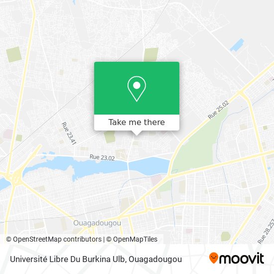 Université Libre Du Burkina Ulb map