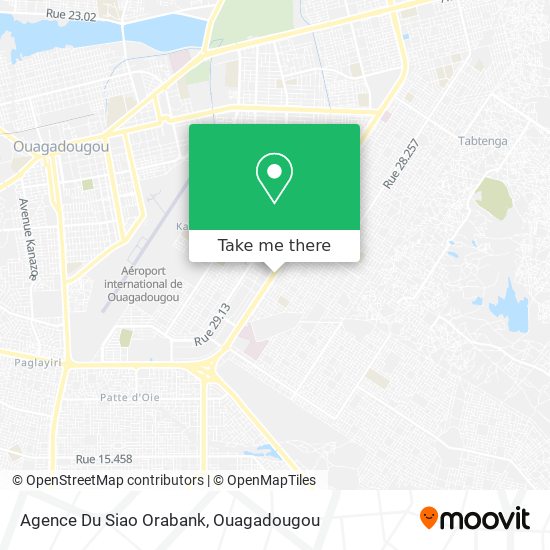 Agence Du Siao Orabank map