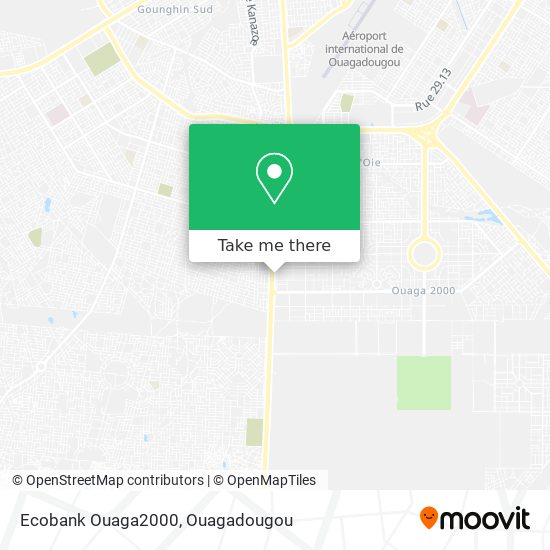 Ecobank Ouaga2000 map