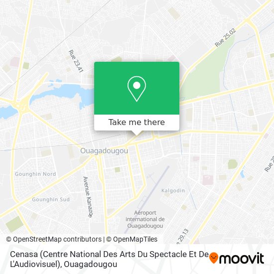 Cenasa (Centre National Des Arts Du Spectacle Et De L'Audiovisuel) map