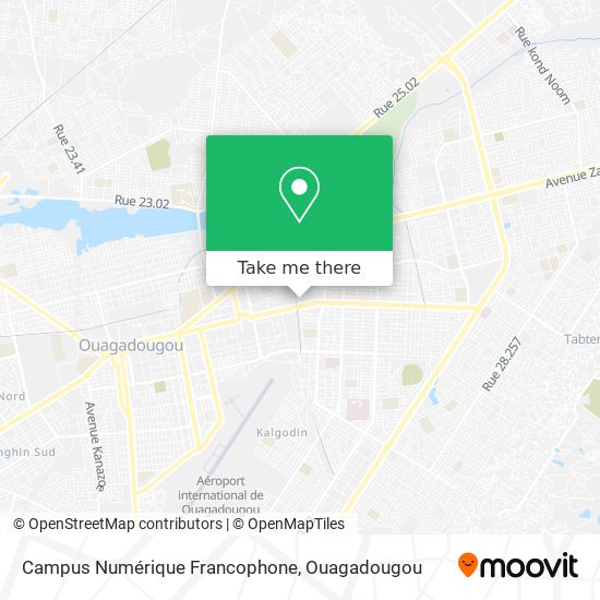 Campus Numérique Francophone map