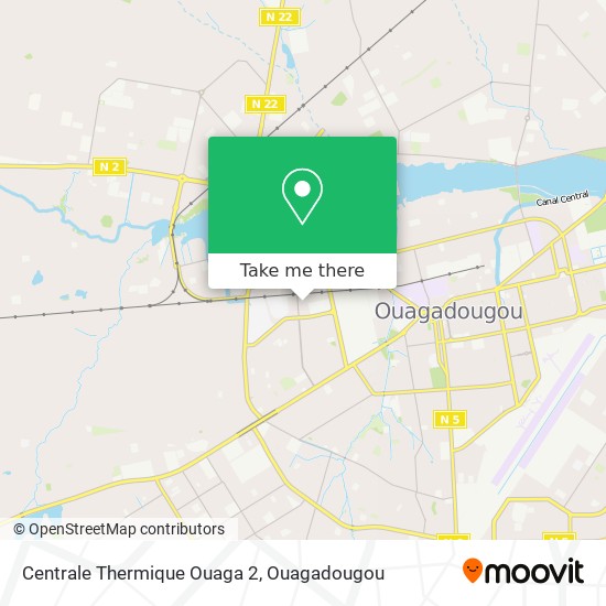 Centrale Thermique Ouaga 2 map