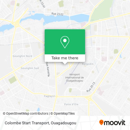 Colombe Start Transport map