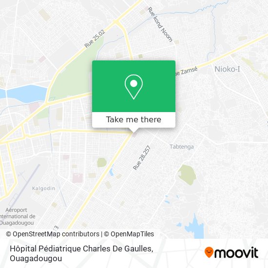Hôpital Pédiatrique Charles De Gaulles map