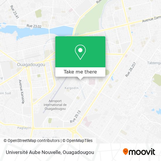 Université Aube Nouvelle map