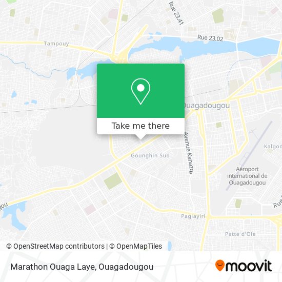 Marathon Ouaga Laye map