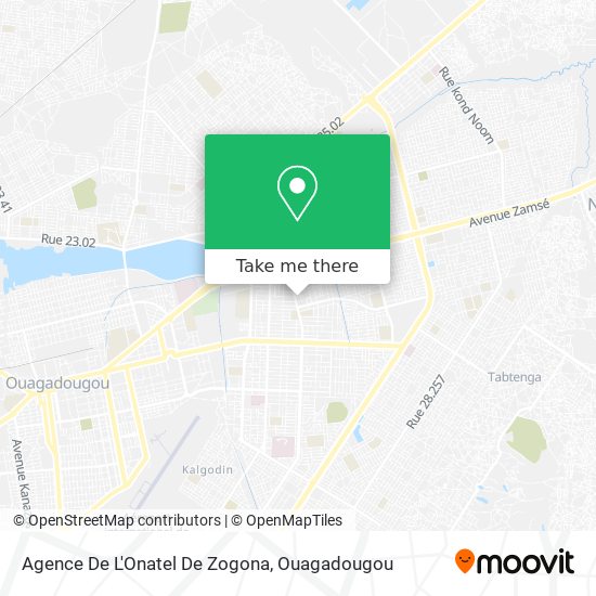 Agence De L'Onatel De Zogona map
