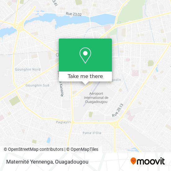 Maternité Yennenga map