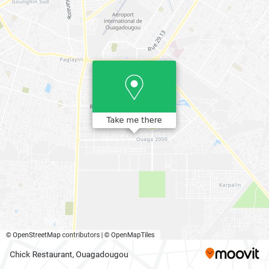 Chick Restaurant map