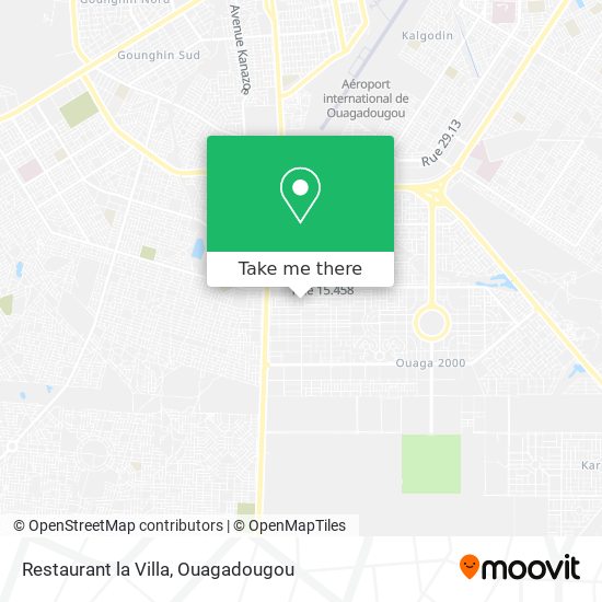 Restaurant la Villa map